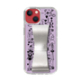 Slim Protection Case - STAND & RING RIBBON Silver［ Rune Naito - RUNE Girl Retro & Modern - Purple ］