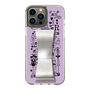 Slim Protection Case - STAND & RING RIBBON Silver［ Rune Naito - RUNE Girl Retro & Modern - Purple ］