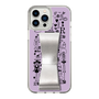 Slim Protection Case - STAND & RING RIBBON Silver［ Rune Naito - RUNE Girl Retro & Modern - Purple ］