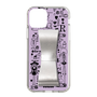Slim Protection Case - STAND & RING RIBBON Silver［ Rune Naito - RUNE Girl Retro & Modern - Purple ］
