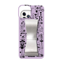Slim Protection Case - STAND & RING RIBBON Silver［ Rune Naito - RUNE Girl Retro & Modern - Purple ］