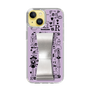 Slim Protection Case - STAND & RING RIBBON Silver［ Rune Naito - RUNE Girl Retro & Modern - Purple ］
