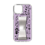 Slim Protection Case - STAND & RING RIBBON Silver［ Rune Naito - RUNE Girl Retro & Modern - Purple ］