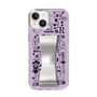 Slim Protection Case - STAND & RING RIBBON Silver［ Rune Naito - RUNE Girl Retro & Modern - Purple ］