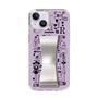 Slim Protection Case - STAND & RING RIBBON Silver［ Rune Naito - RUNE Girl Retro & Modern - Purple ］