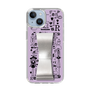 Slim Protection Case - STAND & RING RIBBON Silver［ Rune Naito - RUNE Girl Retro & Modern - Purple ］