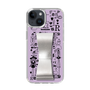 Slim Protection Case - STAND & RING RIBBON Silver［ Rune Naito - RUNE Girl Retro & Modern - Purple ］