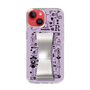 Slim Protection Case - STAND & RING RIBBON Silver［ Rune Naito - RUNE Girl Retro & Modern - Purple ］