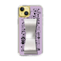 Slim Protection Case - STAND & RING RIBBON Silver［ Rune Naito - RUNE Girl Retro & Modern - Purple ］