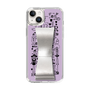 Slim Protection Case - STAND & RING RIBBON Silver［ Rune Naito - RUNE Girl Retro & Modern - Purple ］