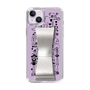 Slim Protection Case - STAND & RING RIBBON Silver［ Rune Naito - RUNE Girl Retro & Modern - Purple ］