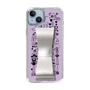 Slim Protection Case - STAND & RING RIBBON Silver［ Rune Naito - RUNE Girl Retro & Modern - Purple ］