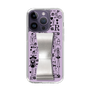 Slim Protection Case - STAND & RING RIBBON Silver［ Rune Naito - RUNE Girl Retro & Modern - Purple ］