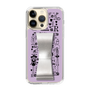 Slim Protection Case - STAND & RING RIBBON Silver［ Rune Naito - RUNE Girl Retro & Modern - Purple ］