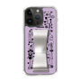 Slim Protection Case - STAND & RING RIBBON Silver［ Rune Naito - RUNE Girl Retro & Modern - Purple ］