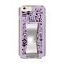 Slim Protection Case - STAND & RING RIBBON Silver［ Rune Naito - RUNE Girl Retro & Modern - Purple ］