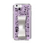 Slim Protection Case - STAND & RING RIBBON Silver［ Rune Naito - RUNE Girl Retro & Modern - Purple ］