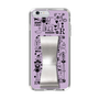 Slim Protection Case - STAND & RING RIBBON Silver［ Rune Naito - RUNE Girl Retro & Modern - Purple ］
