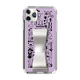 Slim Protection Case - STAND & RING RIBBON Silver［ Rune Naito - RUNE Girl Retro & Modern - Purple ］