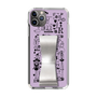 Slim Protection Case - STAND & RING RIBBON Silver［ Rune Naito - RUNE Girl Retro & Modern - Purple ］