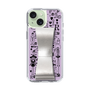 Slim Protection Case - STAND & RING RIBBON Silver［ Rune Naito - RUNE Girl Retro & Modern - Purple ］