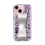 Slim Protection Case - STAND & RING RIBBON Silver［ Rune Naito - RUNE Girl Retro & Modern - Purple ］