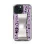Slim Protection Case - STAND & RING RIBBON Silver［ Rune Naito - RUNE Girl Retro & Modern - Purple ］