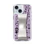 Slim Protection Case - STAND & RING RIBBON Silver［ Rune Naito - RUNE Girl Retro & Modern - Purple ］