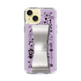 Slim Protection Case - STAND & RING RIBBON Silver［ Rune Naito - RUNE Girl Retro & Modern - Purple ］