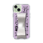 Slim Protection Case - STAND & RING RIBBON Silver［ Rune Naito - RUNE Girl Retro & Modern - Purple ］
