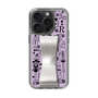 Slim Protection Case - STAND & RING RIBBON Silver［ Rune Naito - RUNE Girl Retro & Modern - Purple ］