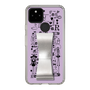 Slim Protection Case - STAND & RING RIBBON Silver［ Rune Naito - RUNE Girl Retro & Modern - Purple ］