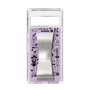 Slim Protection Case - STAND & RING RIBBON Silver［ Rune Naito - RUNE Girl Retro & Modern - Purple ］