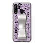 Slim Protection Case - STAND & RING RIBBON Silver［ Rune Naito - RUNE Girl Retro & Modern - Purple ］