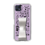 Slim Protection Case - STAND & RING RIBBON Silver［ Rune Naito - RUNE Girl Retro & Modern - Purple ］