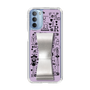 Slim Protection Case - STAND & RING RIBBON Silver［ Rune Naito - RUNE Girl Retro & Modern - Purple ］
