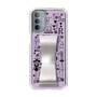 Slim Protection Case - STAND & RING RIBBON Silver［ Rune Naito - RUNE Girl Retro & Modern - Purple ］