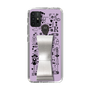 Slim Protection Case - STAND & RING RIBBON Silver［ Rune Naito - RUNE Girl Retro & Modern - Purple ］