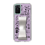 Slim Protection Case - STAND & RING RIBBON Silver［ Rune Naito - RUNE Girl Retro & Modern - Purple ］