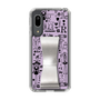 Slim Protection Case - STAND & RING RIBBON Silver［ Rune Naito - RUNE Girl Retro & Modern - Purple ］