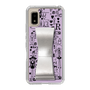 Slim Protection Case - STAND & RING RIBBON Silver［ Rune Naito - RUNE Girl Retro & Modern - Purple ］