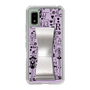 Slim Protection Case - STAND & RING RIBBON Silver［ Rune Naito - RUNE Girl Retro & Modern - Purple ］