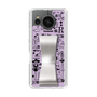 Slim Protection Case - STAND & RING RIBBON Silver［ Rune Naito - RUNE Girl Retro & Modern - Purple ］