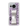 Slim Protection Case - STAND & RING RIBBON Silver［ Rune Naito - RUNE Girl Retro & Modern - Purple ］