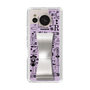 Slim Protection Case - STAND & RING RIBBON Silver［ Rune Naito - RUNE Girl Retro & Modern - Purple ］