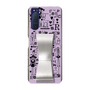 Slim Protection Case - STAND & RING RIBBON Silver［ Rune Naito - RUNE Girl Retro & Modern - Purple ］