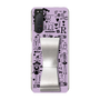 Slim Protection Case - STAND & RING RIBBON Silver［ Rune Naito - RUNE Girl Retro & Modern - Purple ］