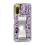 Slim Protection Case - STAND & RING RIBBON Silver［ Rune Naito - RUNE Girl Retro & Modern - Purple ］