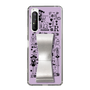 Slim Protection Case - STAND & RING RIBBON Silver［ Rune Naito - RUNE Girl Retro & Modern - Purple ］