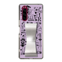 Slim Protection Case - STAND & RING RIBBON Silver［ Rune Naito - RUNE Girl Retro & Modern - Purple ］